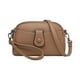 thumbnail image 2 of Bolso de hombro de piel suave lavada para mujer, con múltiples cremalleras, espacioso, de gran capacidad, para uso diario, viajes, trabajo, compras, neceser, de poliéster., 2 of 6
