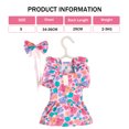thumbnail image 2 of Vestidos de perro para perros pequeños Cachorro Niña Ropa con anillo de correa y lazo para perro Lazos para el pelo Vestido de perro Tutú para mascotas Vestidos de princesa Faldas Ropa de verano para, 2 of 5