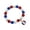 B, variant on Independence Day Star USA American Flag 4th July Patriotic Beaded Bracelets for Women Jewelry Red White and Blue Bracelet for Women Charm Gifts