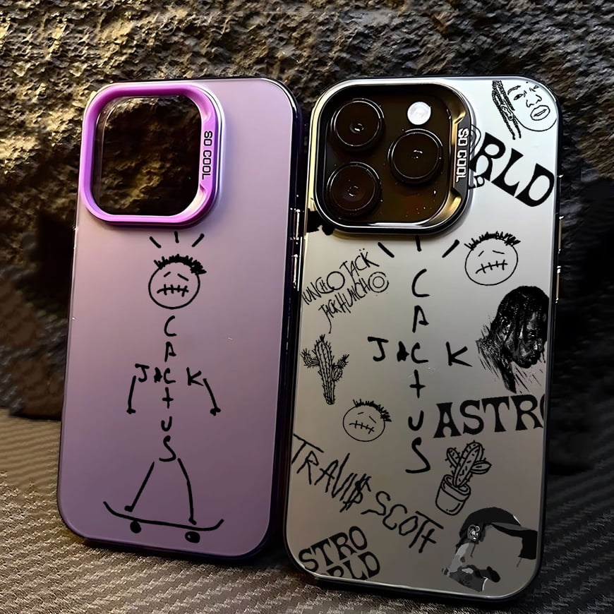 Luxury Travis Scott Cactus Jack Phone Case For iPhone 16 15