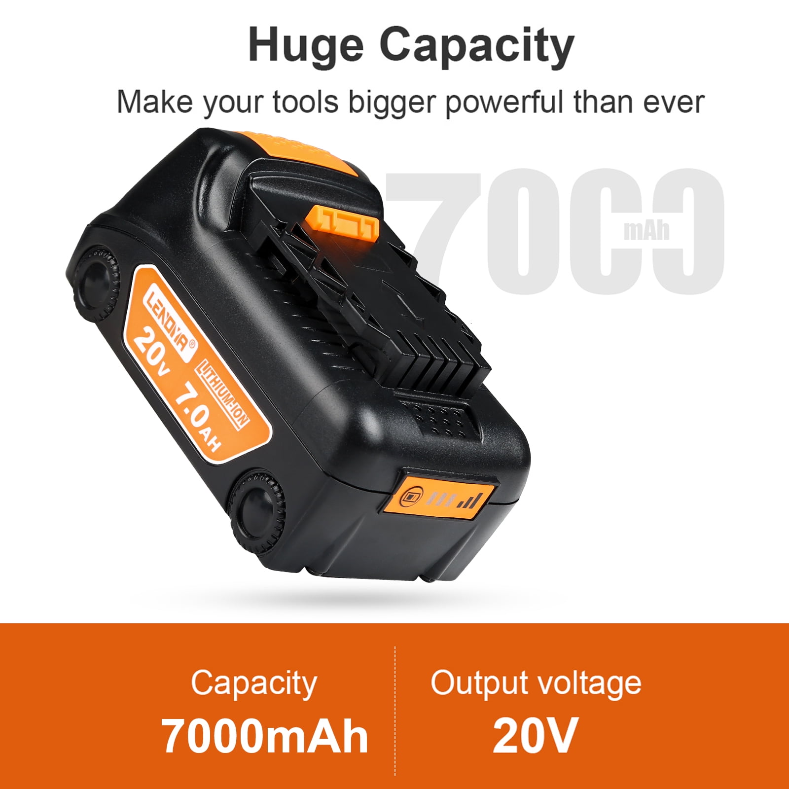 Abeden 4 Pack 20V 7.0Ah Battery Replacement for 20V Max Battery