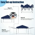 thumbnail image 6 of MASTERCANOPY 10 x 10ft Pop-up Canopy Tent with 2 Detachable Side Shades, Navy Blue, 6 of 11