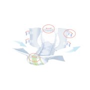 Seni Super Quatro Adult Incontinence Brief S Heavy Absorbency Breathable / Overnight, S-SM12-BQ1, Severe, 48 Ct