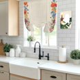 thumbnail image 5 of Colorful Roses Floral Balloon Curtains for Windows, Bedroom Curtains 54 Inch Length, Farmhouse Spring Flowers Vintage Tie Up Curtains Panels Thermal Insulated Bathroom Curtains Window 42"x54", 5 of 8
