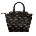 thumbnail image 2 of Weiners Everywhere - Dachshund Pattern Rivet Fashion One-Shoulder Women's Handbag Tote Bag, 2 of 6