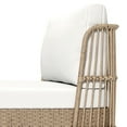 thumbnail image 3 of Dextrus 74" Patio Daybed Rattan Lounge Chair Chaise Recliner w/ Cushion & Pillow - Beige, 3 of 9