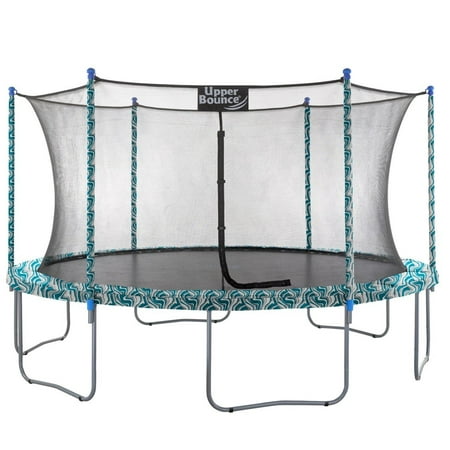Machrus Upper Bounce 14 FT Round Trampoline Set with Safety Enclosure System – Backyard Trampoline - Outdoor Trampoline for Kids - Adults