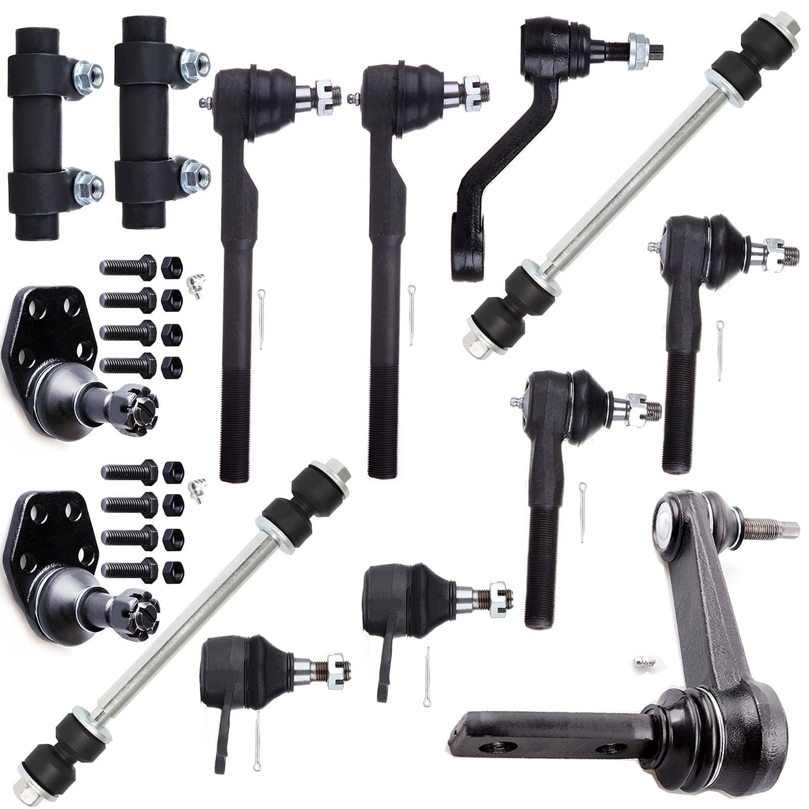 Dodge Ram 4x4 Control Arms 11-Piece Front Suspension Kit For 2000-2001 Dodge Ram 1500 2WD | Ball Joints, Sway Bars, Tie Rods 2003 Dodge Ram 1500 Front Suspension Kit - Foto 8