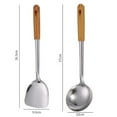 thumbnail image 2 of Stainless Steel Kitchen Utensil Set - 2 Cooking Utensils - Nonstick Kitchen Utensils Cookware Set, 2 of 5