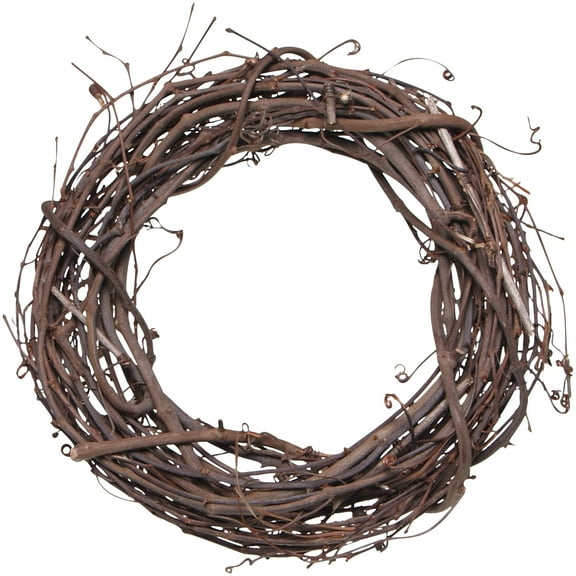 Teters Floral Create it Yourself Wreath, Natural Grapevine, 18"