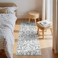 thumbnail image 3 of Lahome Decor 2'x6' Vintage Kitchen Rug, Washable Hallway Runner Rug, Indoor Soft Distressed Floral Runner Rug Non-Slip Backing for Entryway Farmhouse Bedroom Kids Playroom,Light Grey, 3 of 8