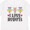 thumbnail image 4 of Inktastic I Love Robots Cute Robotics Girls Long Sleeve Toddler T-Shirt, 4 of 5