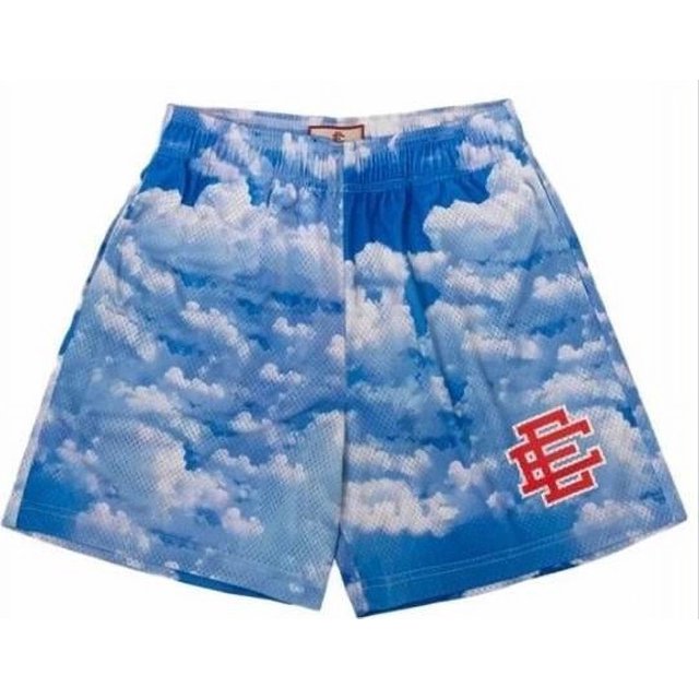Sky Shorts Large Basic Fitness Sweatpants Men Summer Gym Workout-SinKeeU