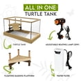 thumbnail image 2 of Turtle Aquarium Kit Series - New - Aquatic Turtle Tank with Filter and Light + Turtle Basking Platform, Small Turtle Tank for Baby & Juvenile Turtle, Perfect Turtle Starter Kit for Kids, 2 of 14