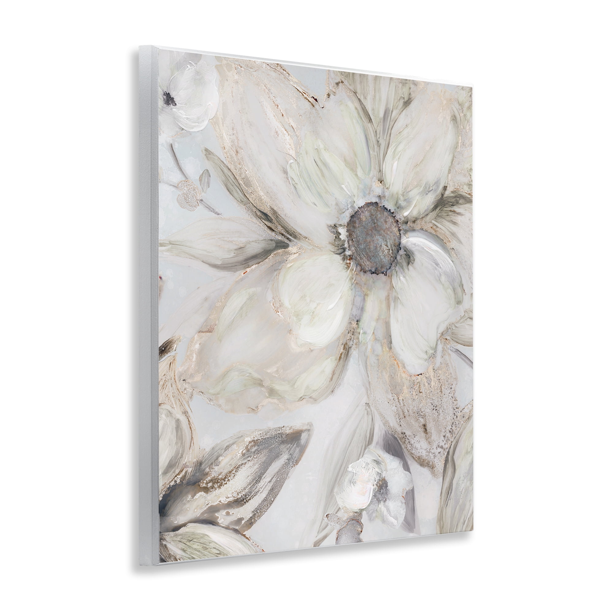 Stupell Industries Sandstone Tone Blooms Wall Plaque Art, design by Carol Robinson