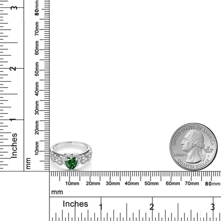 K14WG エメラルド 指輪 13号　emerald ring size 13 Emerald Three Stone Ring - Emerald Cut 13.33 Ct. - Platinum