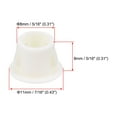 thumbnail image 3 of Hole Plugs Beige Plastic 8mm(5/16-inch) Snap in Locking Hole Tube Fasteners Cover Flush Type Panel Plugs 25 Pcs, 3 of 3