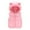 Pink, variant on LIaqionyy Toddler Baby Warm Vest Outerwear Unisex Kids Solid Color Ear Hooded Zip Outerwear Padded Waistcoat