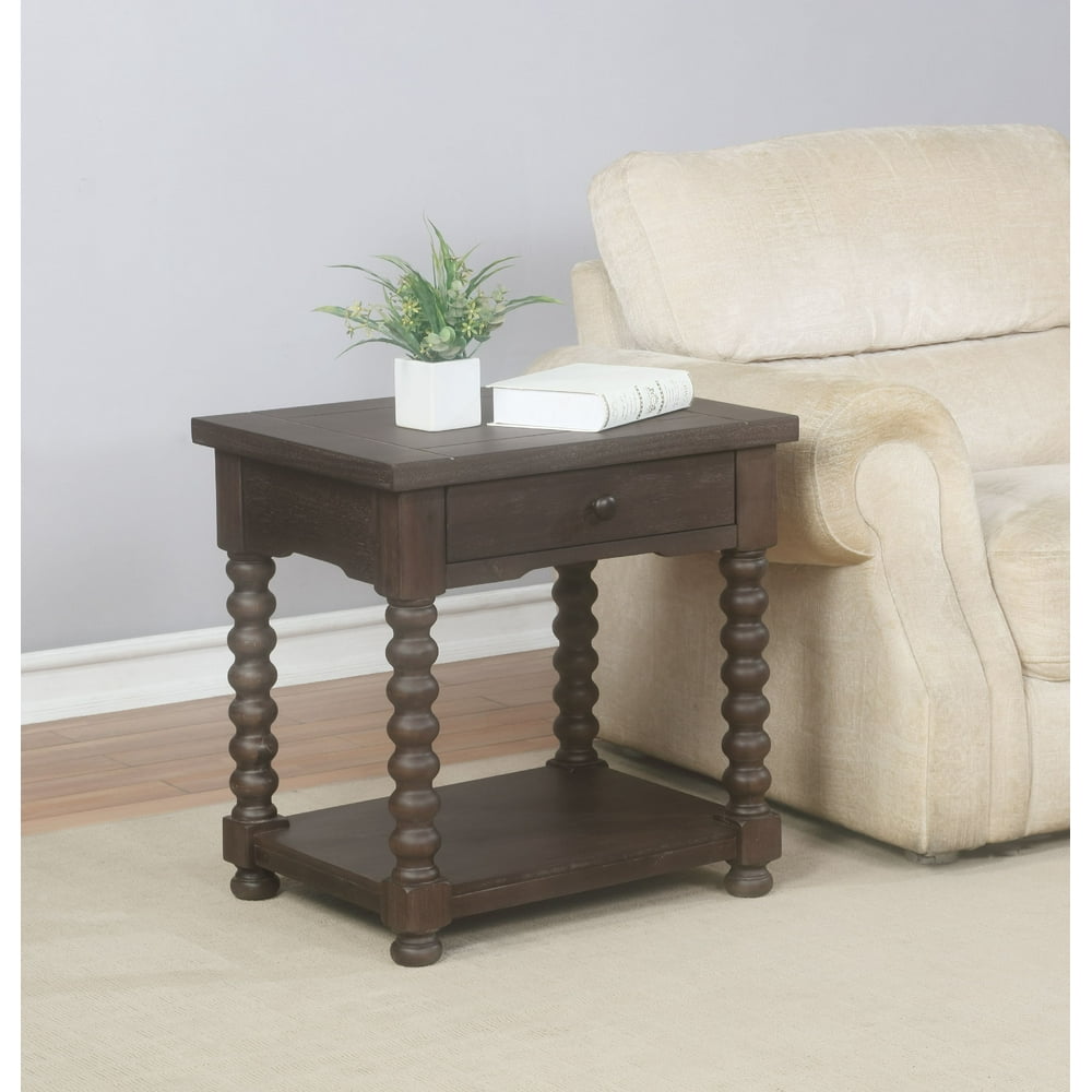 Linon Joanna Spindle End Table