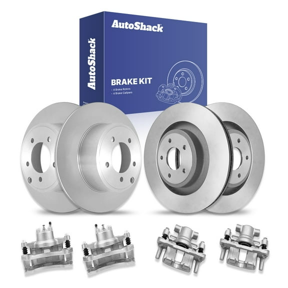 AutoShack Front & Rear Brake Rotors Calipers | Replacement for 2012-2014 Chrysler 200 2012-2014 Dodge Avenger 2.4L 3.6L V6 FWD | 8-PC Brake Kit