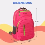 J World Womens Carment 16 Laptop Backpack, Pink
