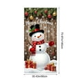 thumbnail image 3 of Hometravel Christmas Door Cover Decor, Large Seasonal Entryway Display, Festive Wall Hanging for Holiday Party Atmosphere, 3 of 6