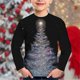 thumbnail image 1 of Ropa de Navidad para niños, niños, Papá Noel, árbol de Navidad, ciervo, muñeco de nieve, camiseta roja, camisetas de Festival para niñas con gato y perro, 1 of 4