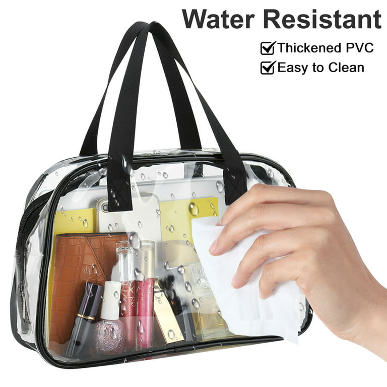 Large Capacity Transparent Waterproof PVC Tote Bags Fashion Simple