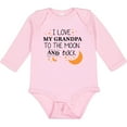 thumbnail image 3 of Inktastic I Love My Grandpa to the Moon and Back Boys or Girls Long Sleeve Baby Bodysuit, 3 of 5