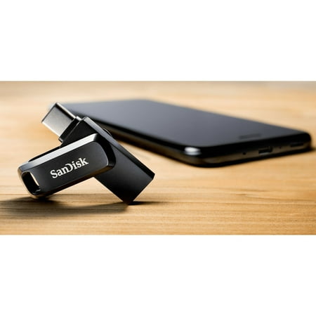 SanDisk - Ultra Dual Drive Go 128GB USB Type-A/USB Type-C Flash Drive - Black