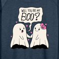 thumbnail image 3 of Instant Message - Valentine's Day Will You Be My Boo - Women's Lightweight French Terry Long Sleeve Shirt, 3 of 6