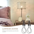 thumbnail image 2 of 2 Sets Clip on Lamp Shade Adapters Round Light Bulb Holders Round Buld Holders, 2 of 9