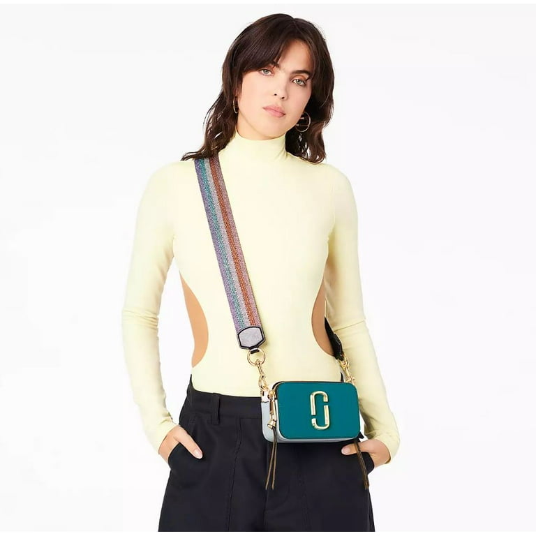 Cross body bags Marc Jacobs - Snapshot blue saffiano leather