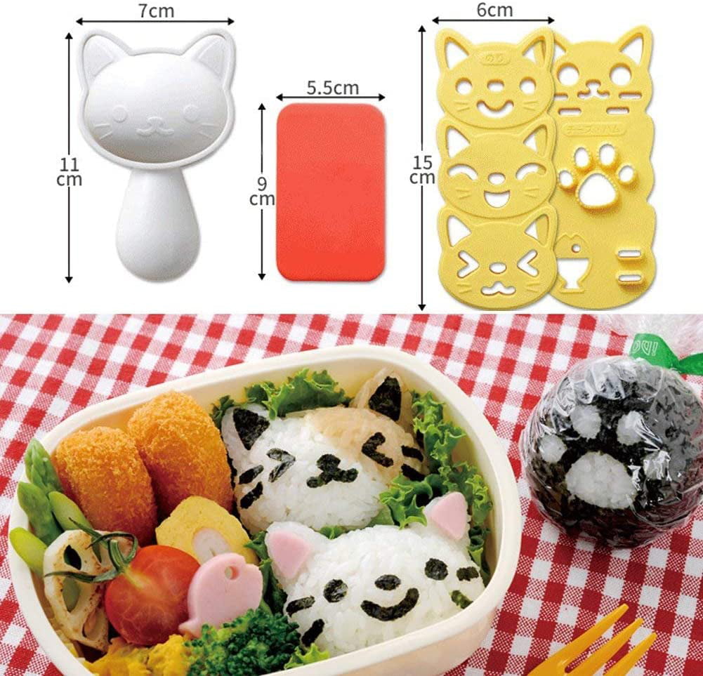 Weico Train Shape Sushi Rice Press Mold Nori Press Cutter Cutting Mat Set  Baby Love