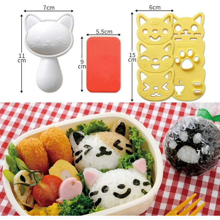 Sushi Mold Tool Set Plastic Kit For Nori & Seaweed Wrapped Rice