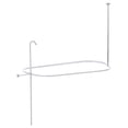 thumbnail image 1 of Kingston Brass ABT1040-1 Oval-Shape Shower Riser With Enclosure - Polished Chrome, 1 of 4