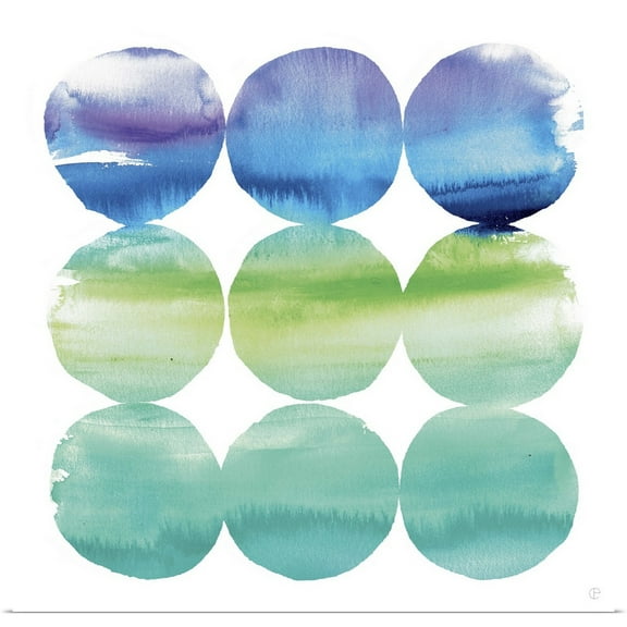 Great BIG Canvas | Rolled Elyse DeNeige Poster Print entitled Summer Dots II