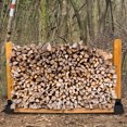 thumbnail image 4 of Outdoor Firewood Log Storage Rack Bracket Kit Fireplace Wood Storage Holder with Adjustable Length, 4 of 9