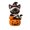 E, variant on D Halloween Resin Pumpkin Owl Figurine Mini Tabletop Fall Decor Ornament For Shelf Mantel Decor