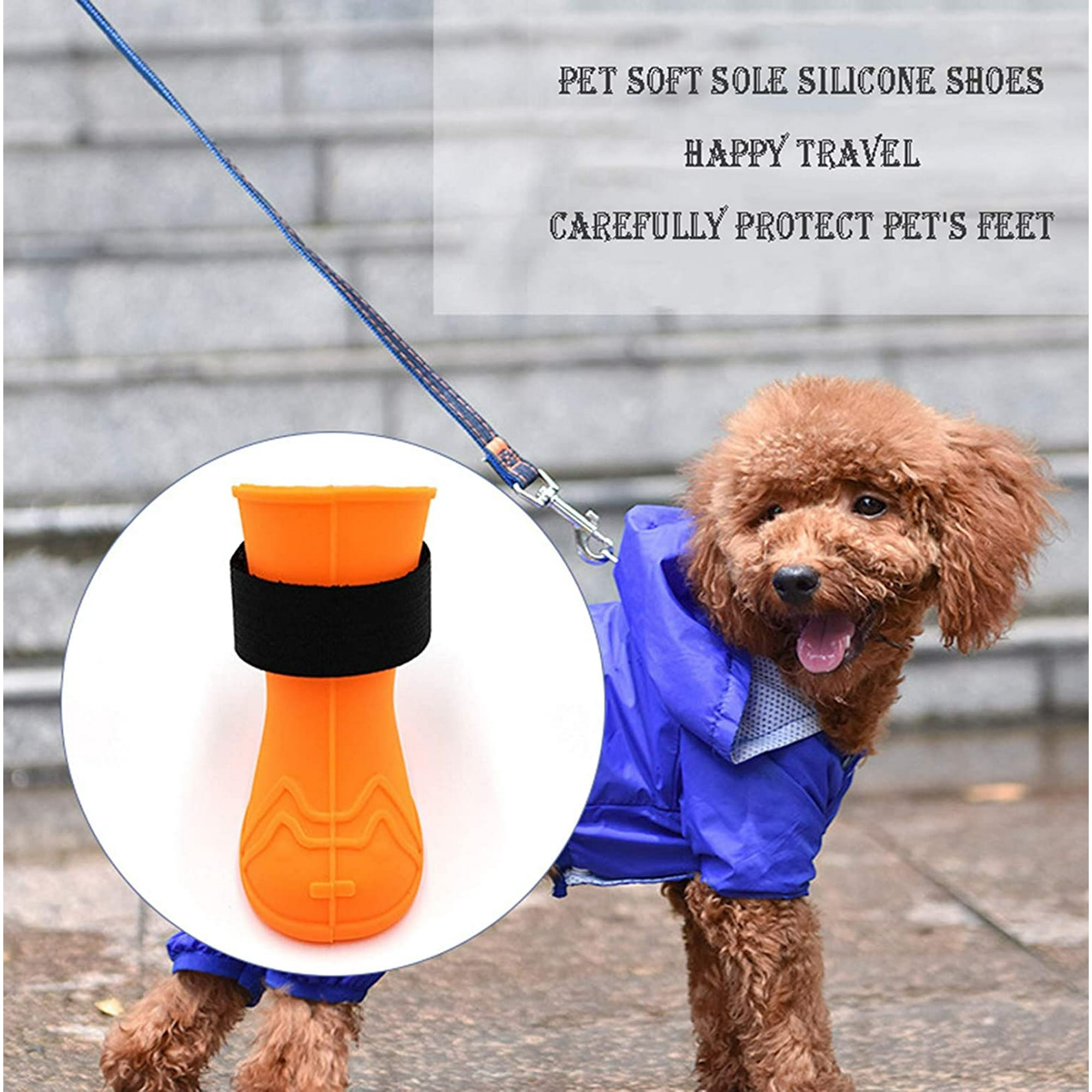 Dog paw rain boots best sale