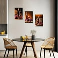 thumbnail image 2 of ZHONGYUTONG Kitchen Wall Art Set of 3 Red Wine Pictures Wall Decor Grape Wine Painting Restaurant Dining Room Bar Canvas Print Artwork Framed (11"x14"x3PCS), 2 of 6