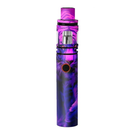 Skins Decals For Smok Stick V8 Pen Vape / Tiger Prowl Pink Purple Neon