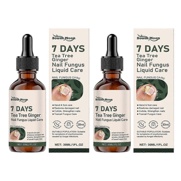 1-3x 7 Days Teas Tree Ginger Nailfungus Treatments Nourishing Strengthening Nails Liquid for Healthier Growth