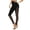 Black-XL, variant on Women Fitness Leggings Lace Patchwork Side Moisture Wicking Fabric Stretchy Yoga Exercise Skinny Pants Sports Bottoms