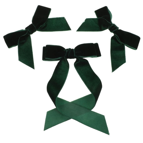 HEANUJJ 3Pcs Velvet Bow Hair Clips Soft Comfort Hair Barrettes for Everyday Wear