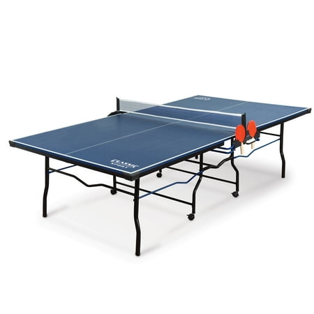 Classic Sport 3000 Two Piece Table Tennis Table; Tournament Size 9 Ft. x 5 (Best Ping Pong Paddle In The World)