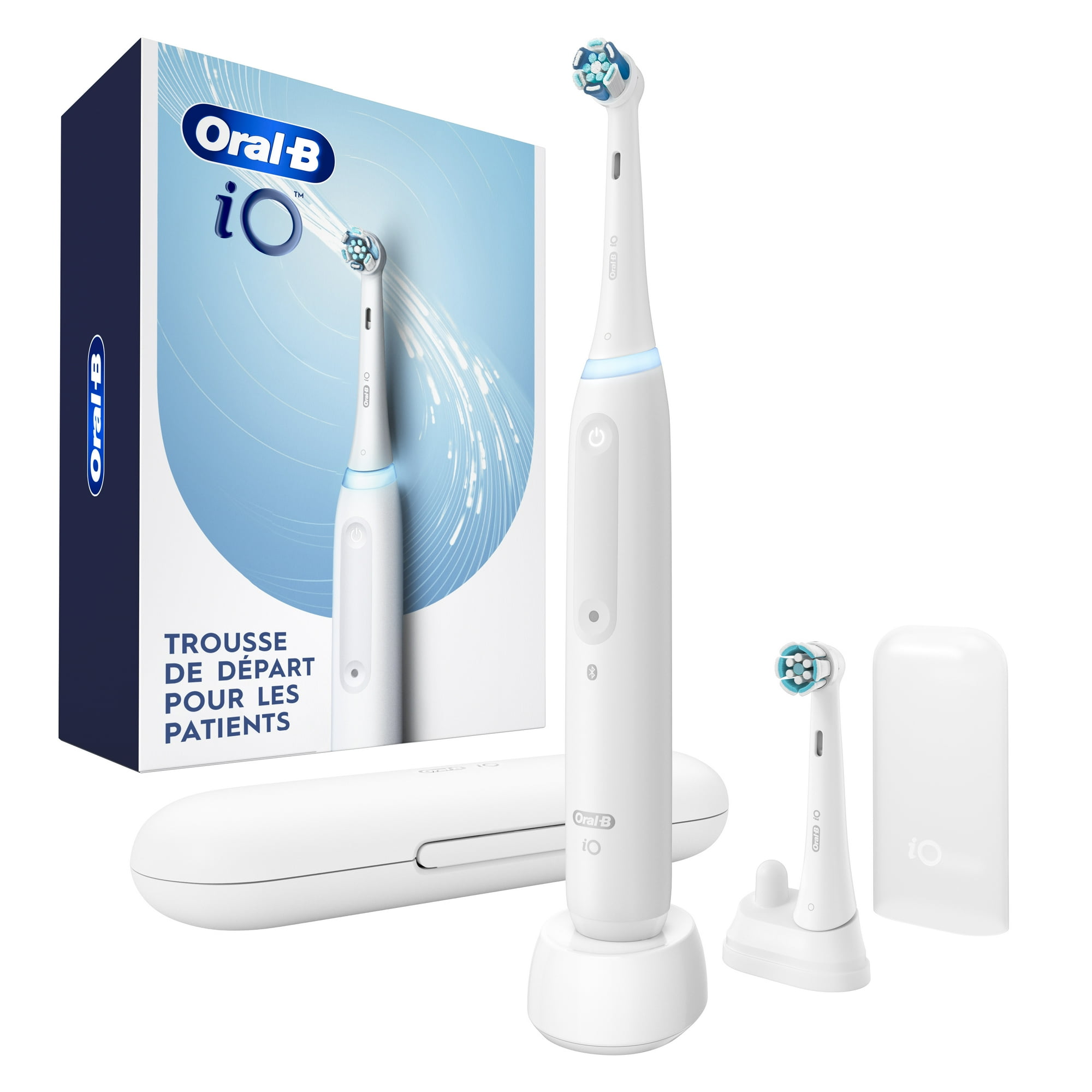 Oral-B iO Electric Toothbrush, Patient Starter Kit, White, 1 Count