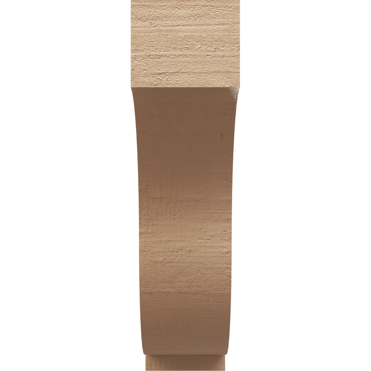 5"W x 20"D x 20"H Thin Van Buren Rough Cedar Woodgrain TimberThane Corbel, Primed Tan
