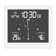 thumbnail image 1 of Reloj de pared digital LCD, impermeable, ducha, baño, temporizador, alarma, temperatura, medidor de humedad, color blanco Scienceny HA002356-02B, 1 of 6