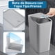 thumbnail image 2 of 3 Botes de Basura de Plástico,Cubo de Basura Impermeable, Cubeta de Basura de Baño,Bote de Basura con Tapa,Capacidad de 10 L,Para Recámara,Baño,Cocina,Sala de (Negro, blanco y gris), 2 of 7